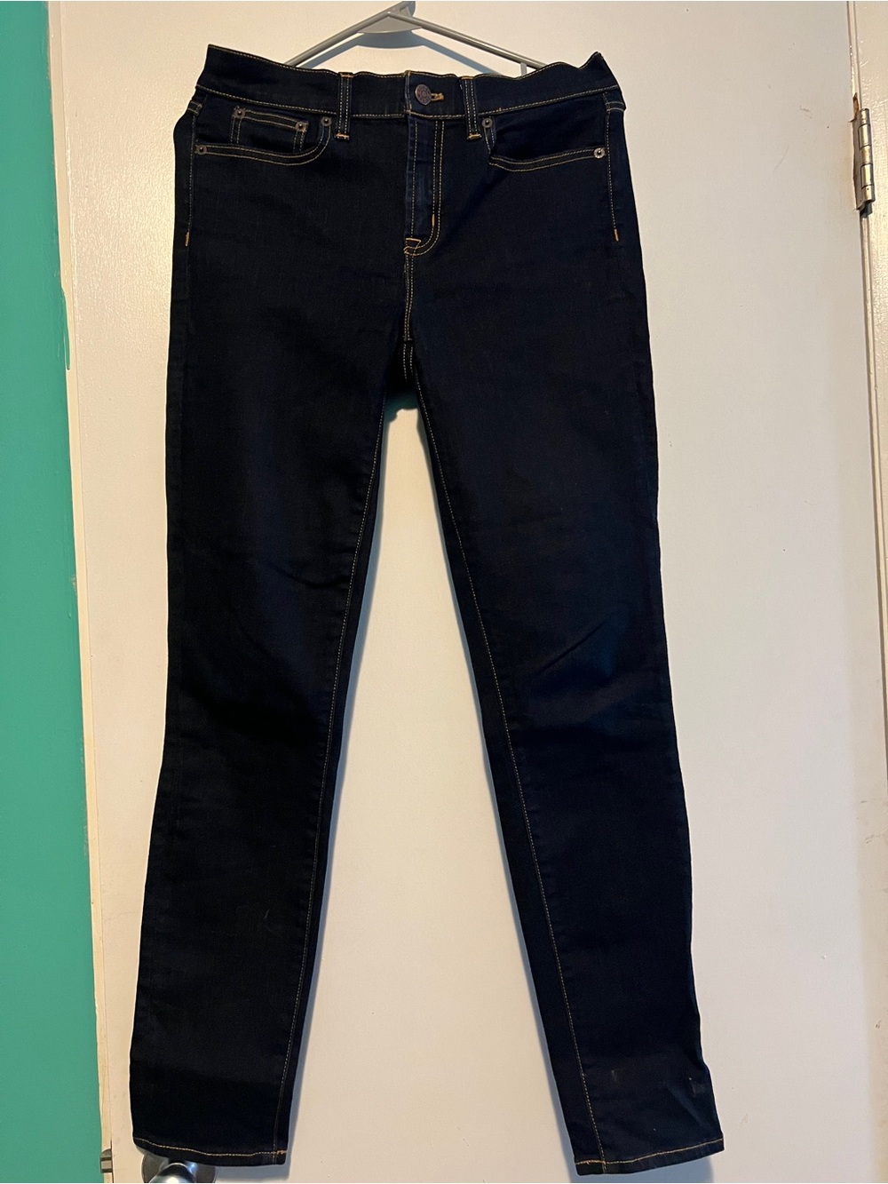 J. Crew Skinny Jeans in Black Wash